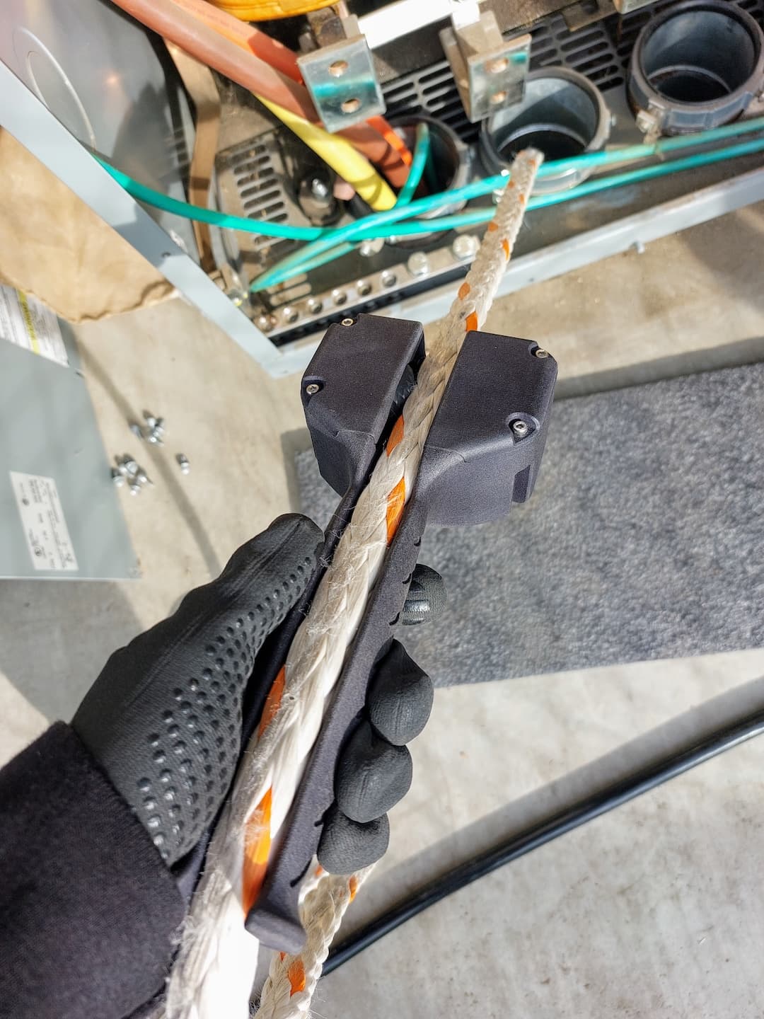 Rope Cobra being used in a field testing session